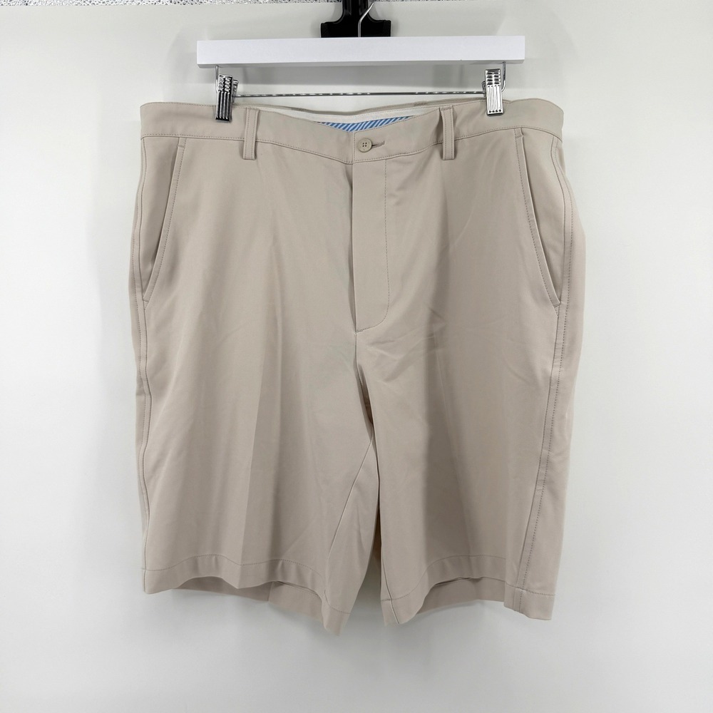 FootJoy Golf Shorts Performance Stretch 38 Khaki Mens Athletic Sportswear